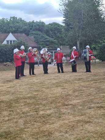 Band concert on lawn